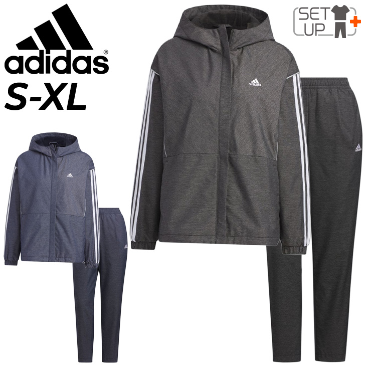 adidas（アディダス） ウィンドブレーカー 上下 レディース デニム