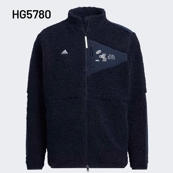 adidas（アディダス） ボアジャケット 裏起毛 メンズ ゴルフジャケット