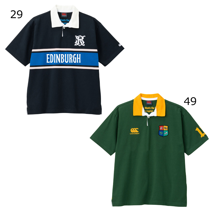 カンタベリー ラガーシャツ 半袖 メンズ canterbury ラグビー