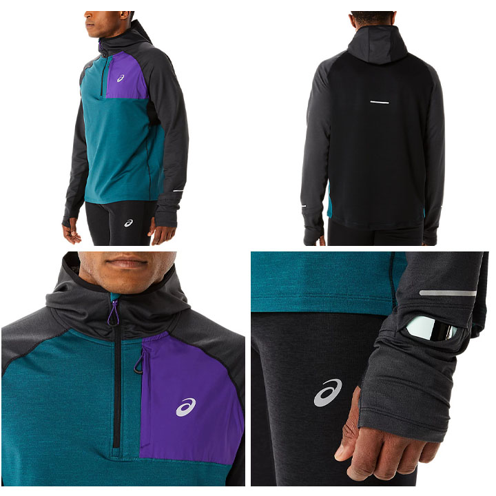 ASICS（アシックス） ランニングウェア 上下セット メンズ 裏起毛 長袖