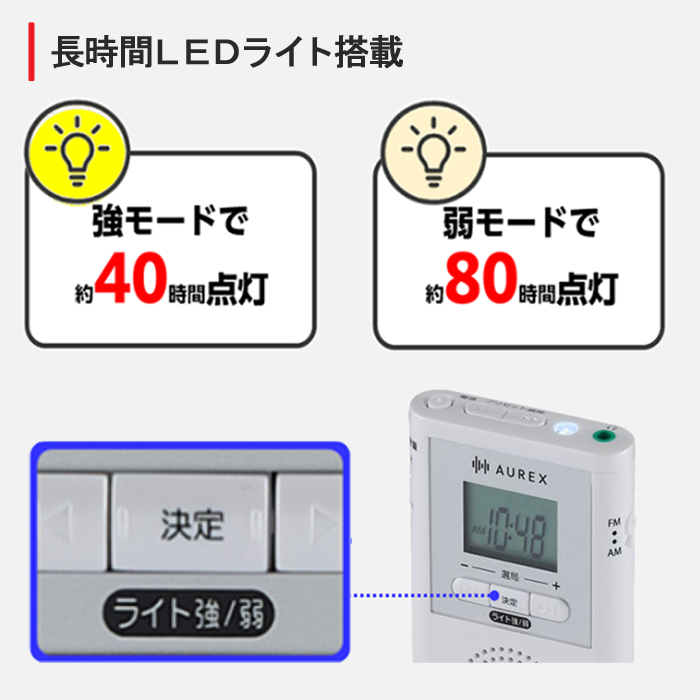 TOSHIBA（東芝） コンパクトラジオ ポケットラジオ 携帯ラジオ 小型
