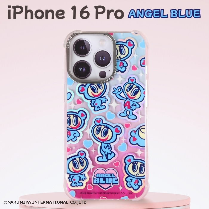iPhone 16 Pro ケース エンジェルブルー キャラクター iPhone16Pro
