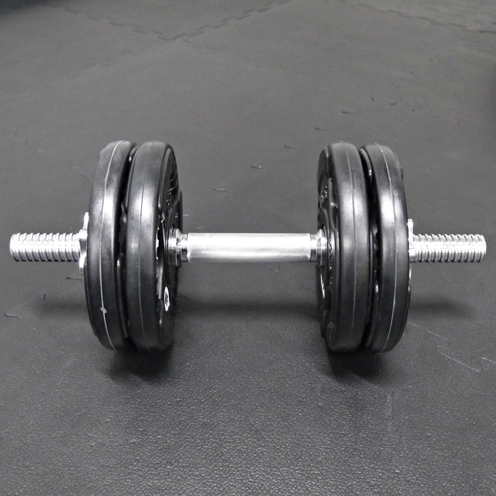 WILD FIT（ワイルドフィット） ダンベルセット 20kg 黒ラバー / 筋トレ