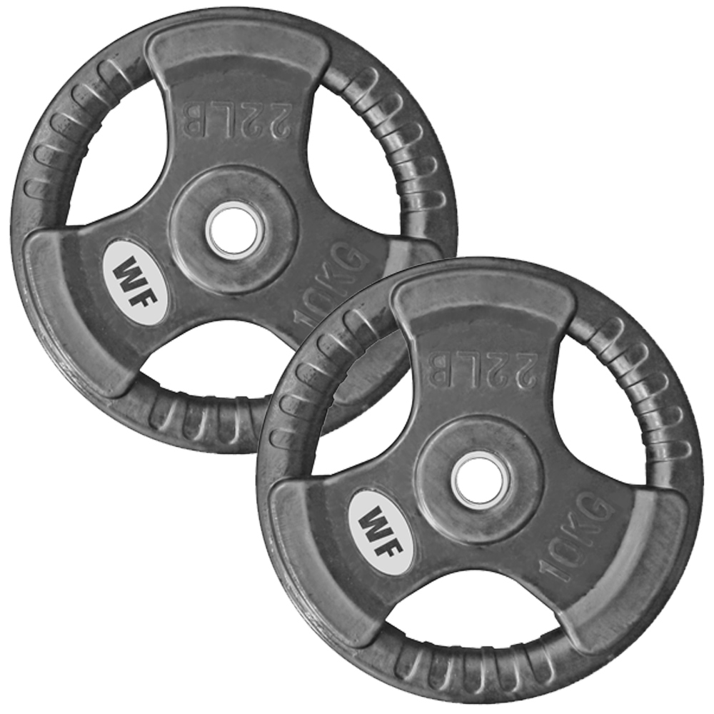 WILD FIT（ワイルドフィット） New 黒ラバー プレート 10kg (2枚