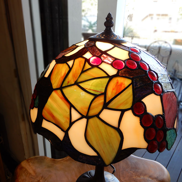 ステンドランプ 葡萄 ステンドグラス ランプ おしゃれ ぶどう ブドウ