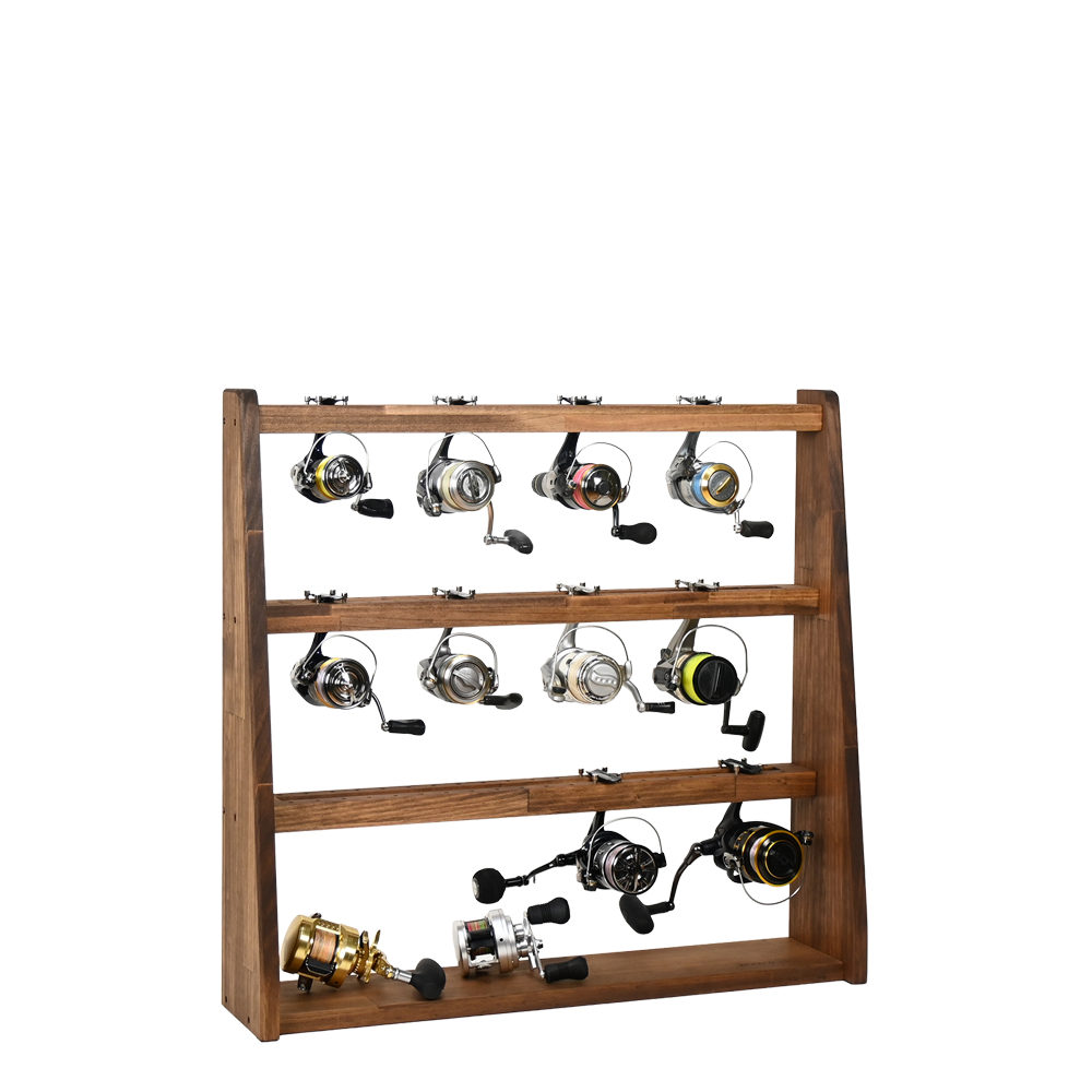 WOODWORKS リールスタンド Aタイプ (サイズ：L)木製 日本製 【 釣竿