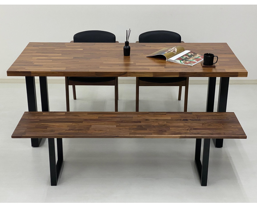 ダイニングベンチ 3人がけ 木製 ベンチ 160 160cm ベンチチェア 木製