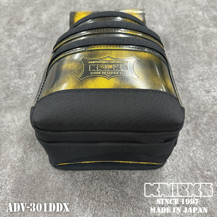 KNICKS ニックス アドバンガラス革腰袋 バリスティックナイロン補強