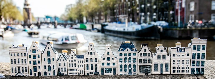 KLM オランダ航空 デルフト ブルーハウス HOUSE OF BOLS : DELFT BLUE