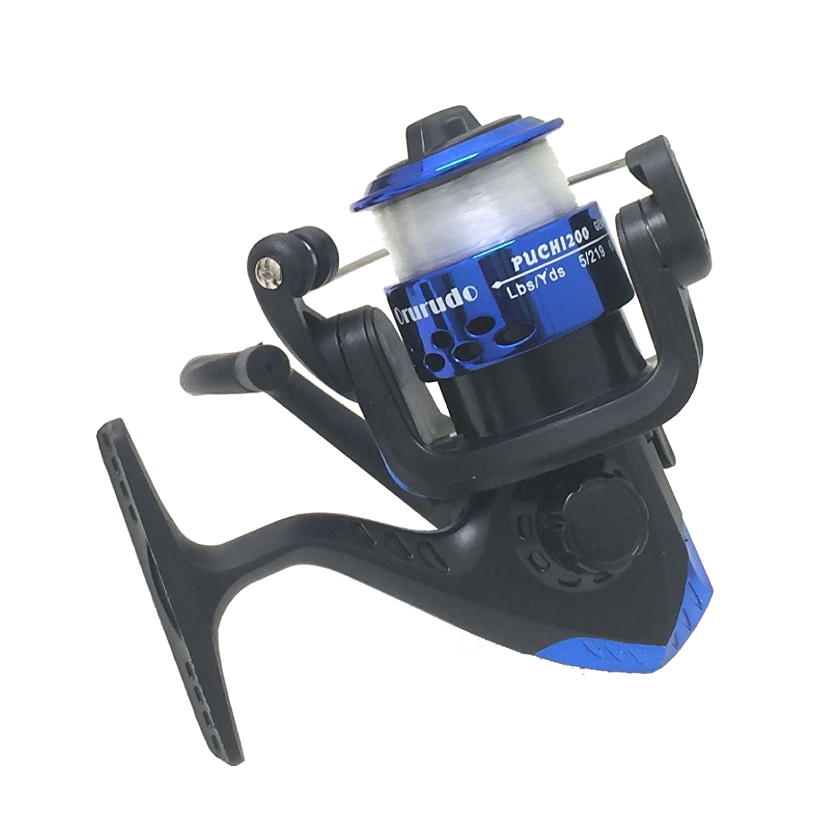 オルルド釣具 スピニングリール 5カラー ナイロン糸(3号)付き ちょい