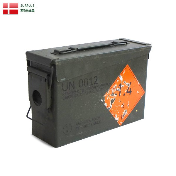 MILITARY（ミリタリー） 実物 USED デンマーク軍 SMALL AMMO CAN