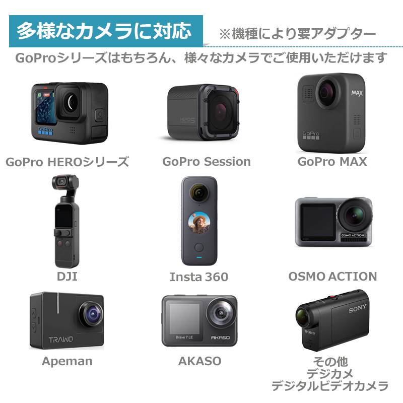 GoPro（ゴープロ） アクセサリー 左右 ツイン ジョイント T型 携帯