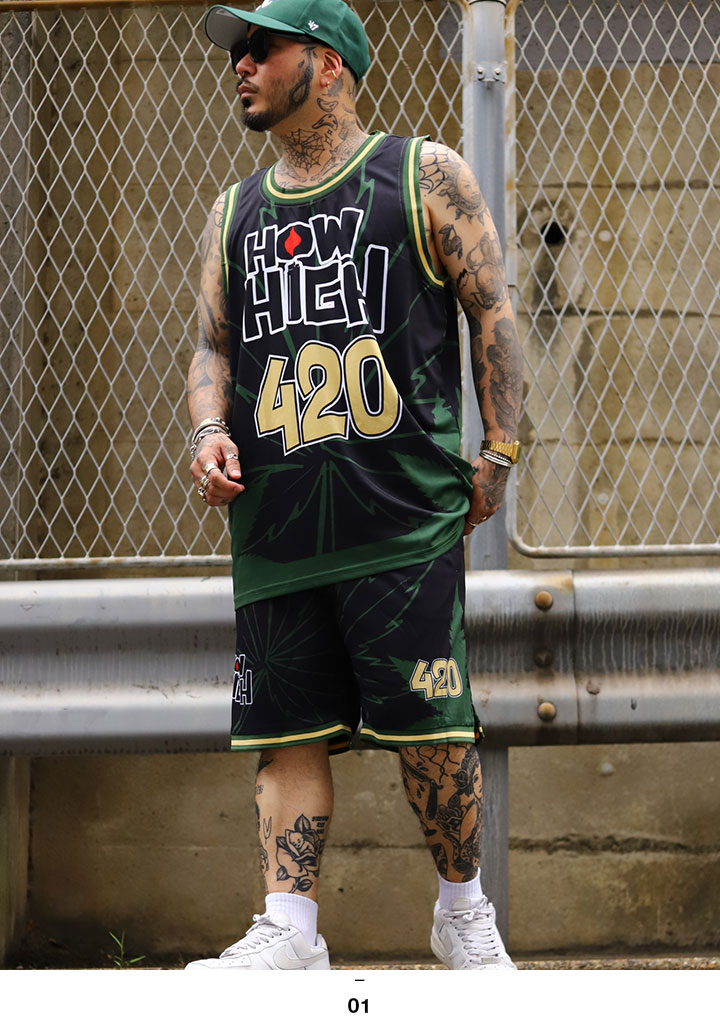 REASON × HOW HIGH セットアップ ブランド ノースリーブ タンクトップ