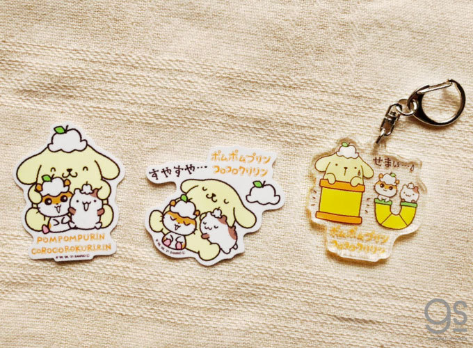 ポムポムプリンxコロコロクリリン なかよし ミニステッカー