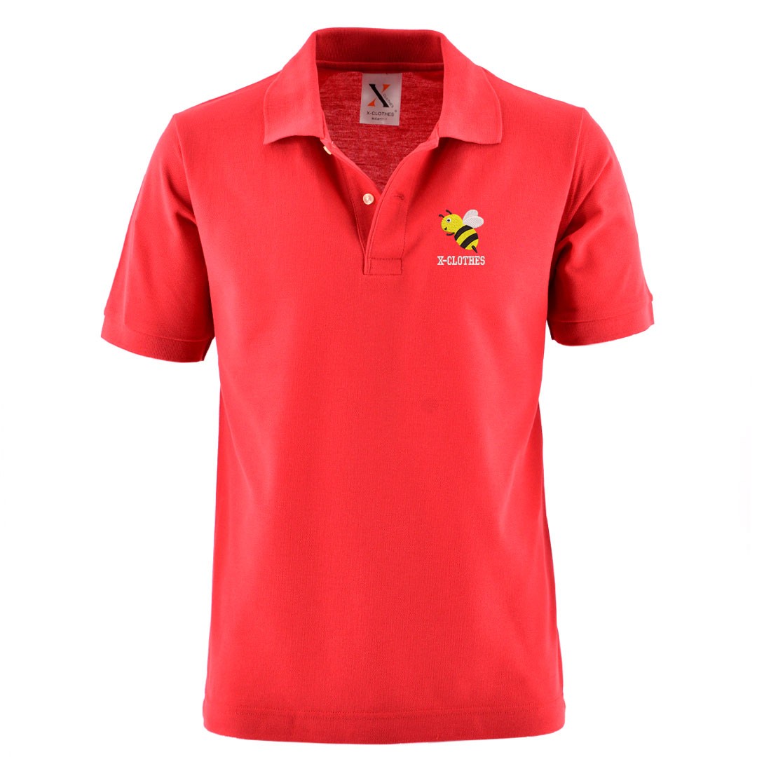 蜂 刺繍 メンズ ポロシャツ 半袖 服 グッズ ハチ カマキリ 得トク