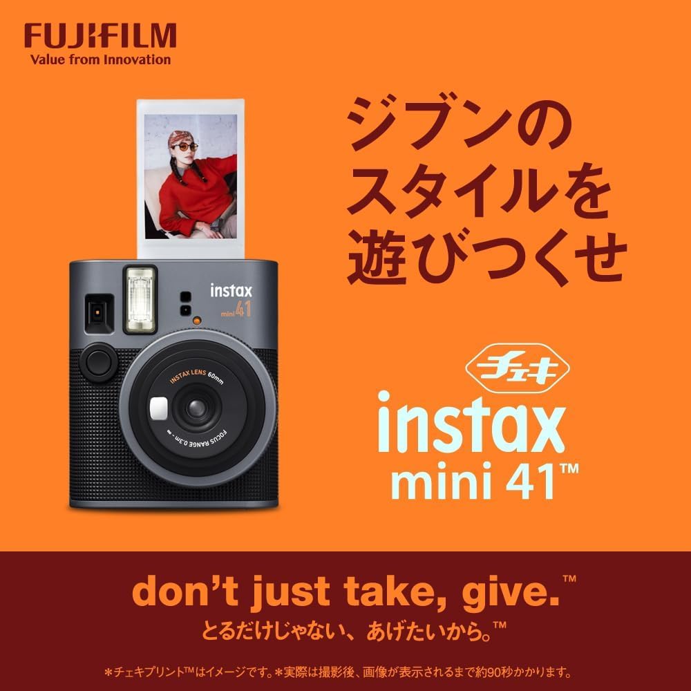 チェキ instax mini 41 本体＆フイルム10枚＆プチカードファイル1冊