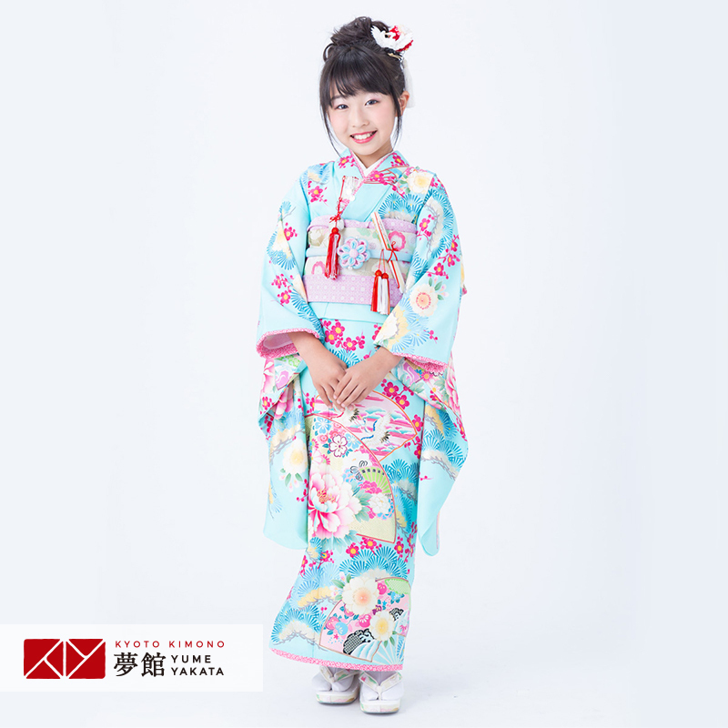 とみくです。7歳向け・化繊・ちりめん・お着物のセット とみくです。7