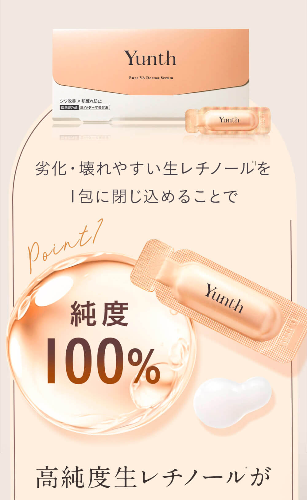 Yunth（ユンス） 美容液 レチノール 28包 : Yunth Store Yahoo!店