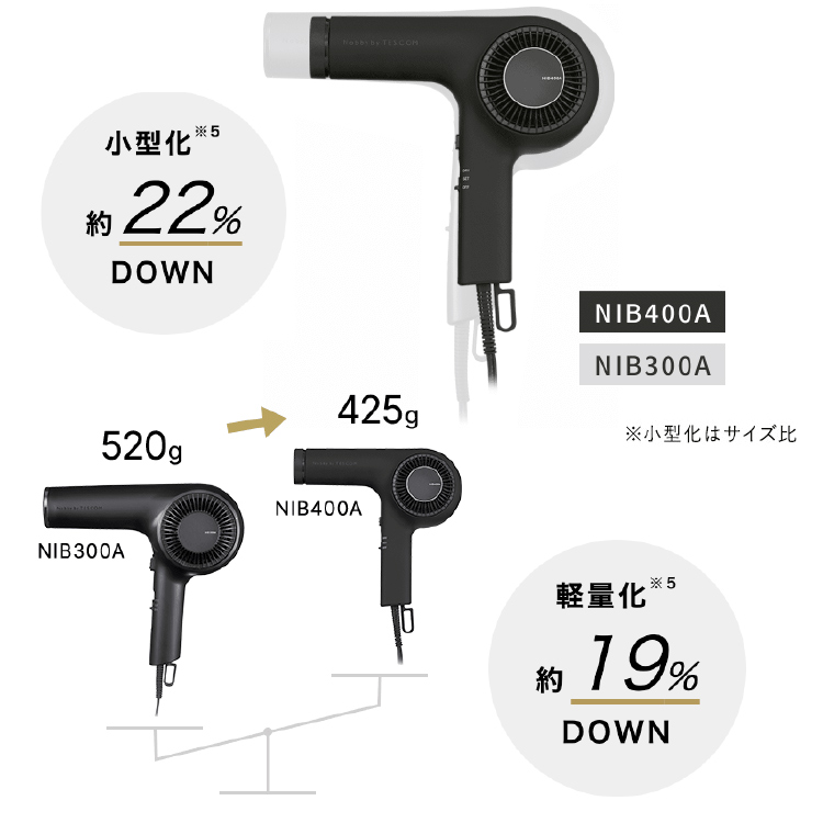プロフェッショナル プロテクトイオンヘアードライヤー NIB400A