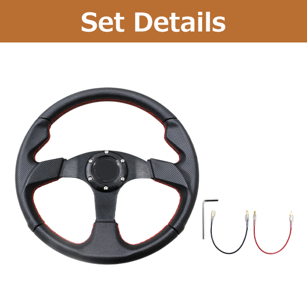 モモ形状 MOMOステアリング レッドステッチ レザー 35Φ GRIP ROYAL