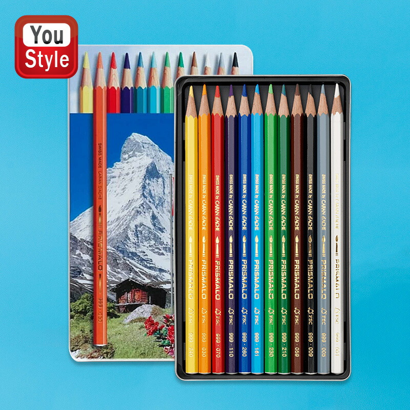 プリズマロ カランダッシュ CARAN D'ACHE 水溶性色鉛筆 12色セット