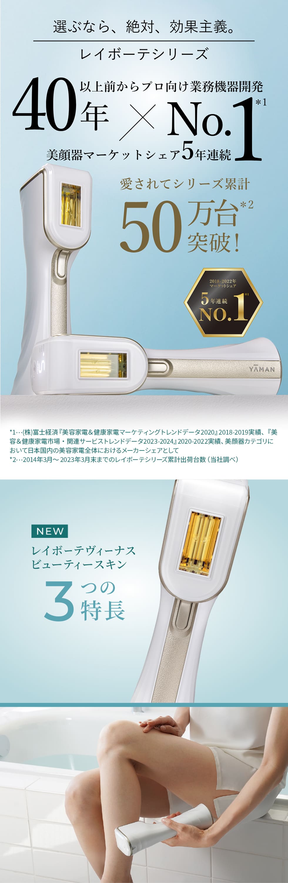 ヤーマン 脱毛器・光美容器で人気のヤーマン ムダ毛 レイボーテ