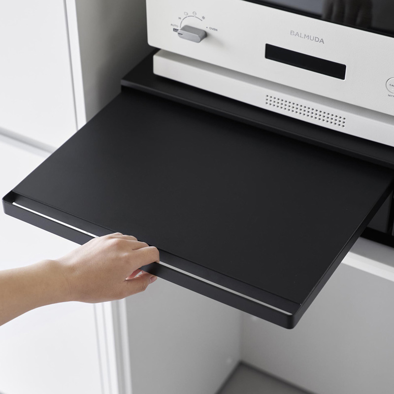 tower 山崎実業 ツーウェイ キッチン家電下引き出し＆スライドテーブル