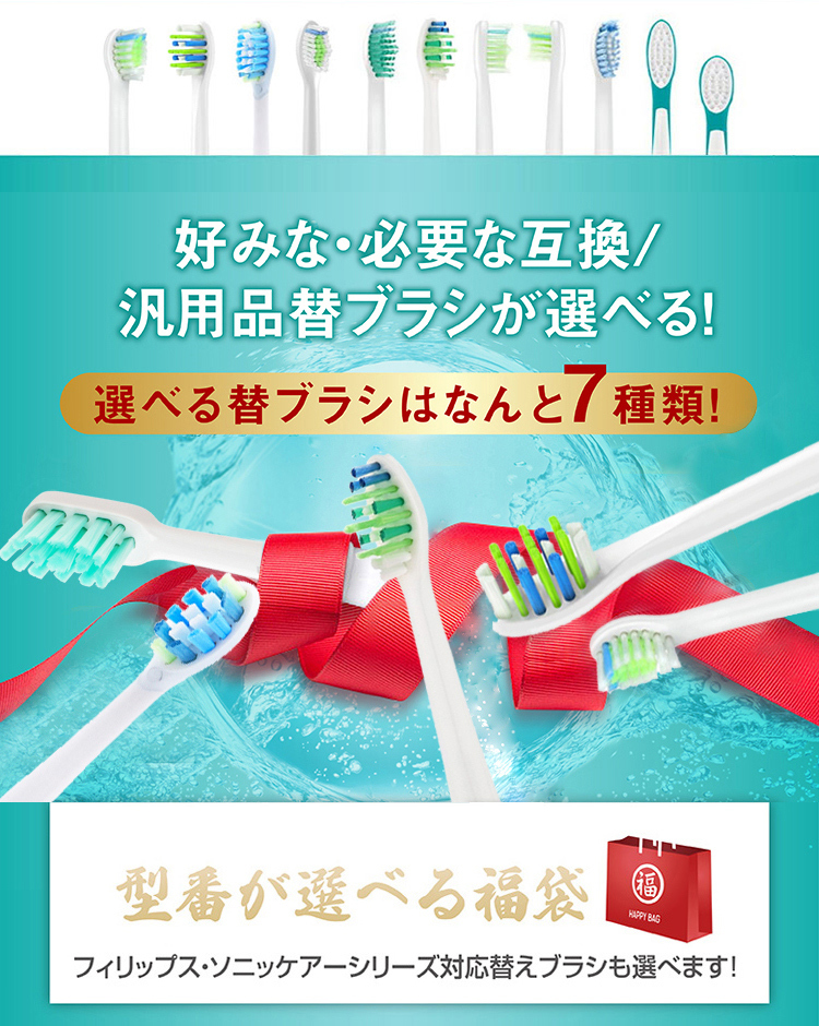 フィリップス ソニッケアー用 替え歯ブラシ 互換品 HX6014/01 HX6024