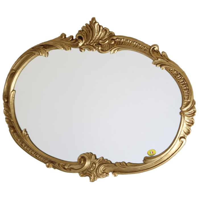 壁掛け ミラー おしゃれ ウォールミラー 鏡 姿見 ロココ調 姫系