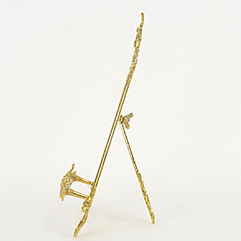 イーゼルスタンド 卓上 真鍮 ゴールド 84411 皿立て アンティーク調
