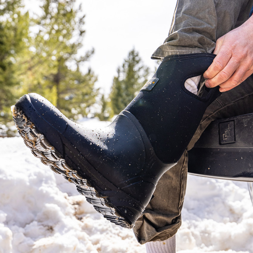 BOGS（ボグス） スノーブーツ メンズ 滑らない 防水 防滑 ロング丈 靴