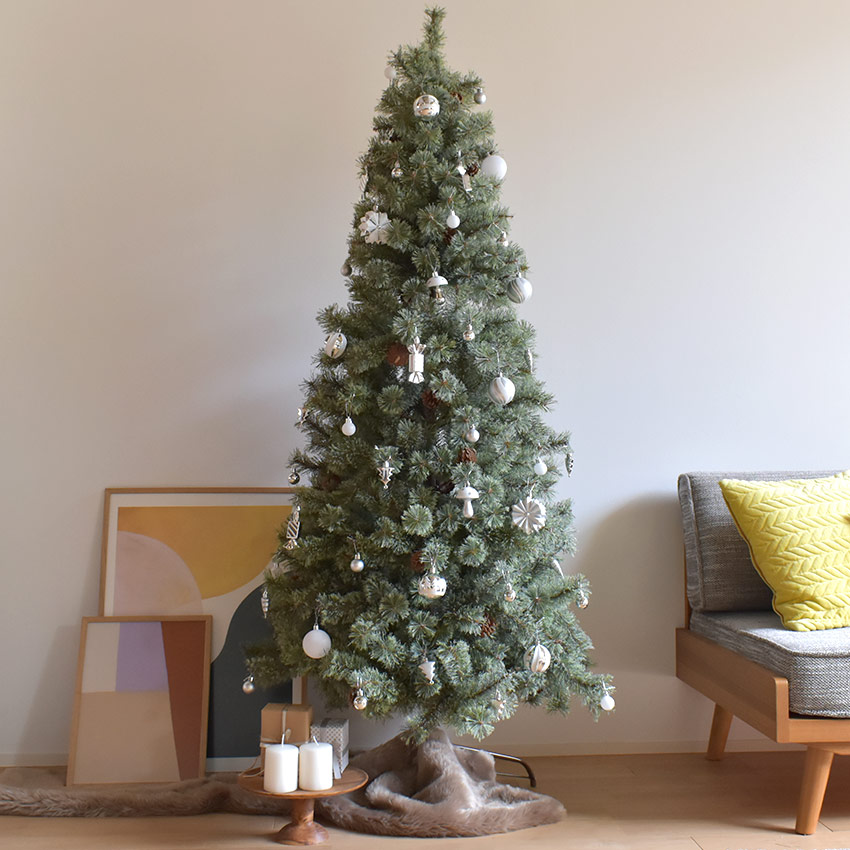 ツリー オーナメント 52個セット XO2023-01 シルバー 銀 レッド 赤