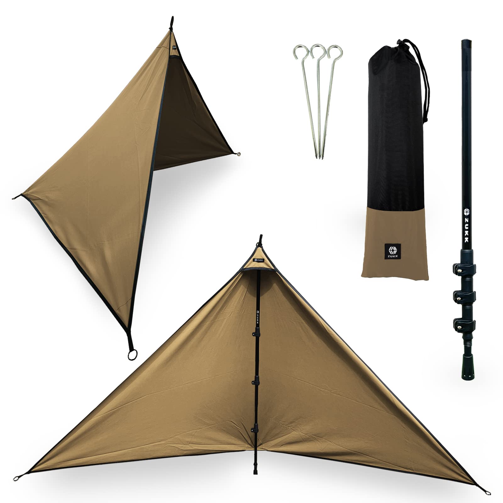 ZUKK ズック 公式 2WAY 陣幕 軽量 キャンプ TC 焚き火 リフレクター
