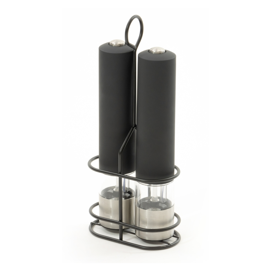 電動ミル LEDライト 付き 電動スパイスミル スタンドセット おしゃれ