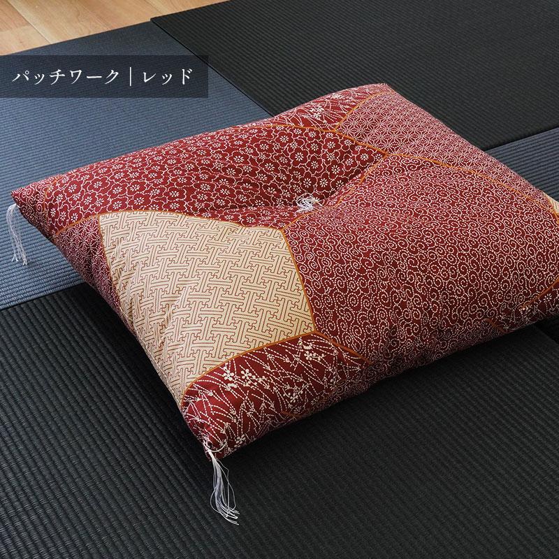 座布団 5枚セット 銘仙判サイズ 55×59cm 日本製 綿わた 和柄 ざぶとん