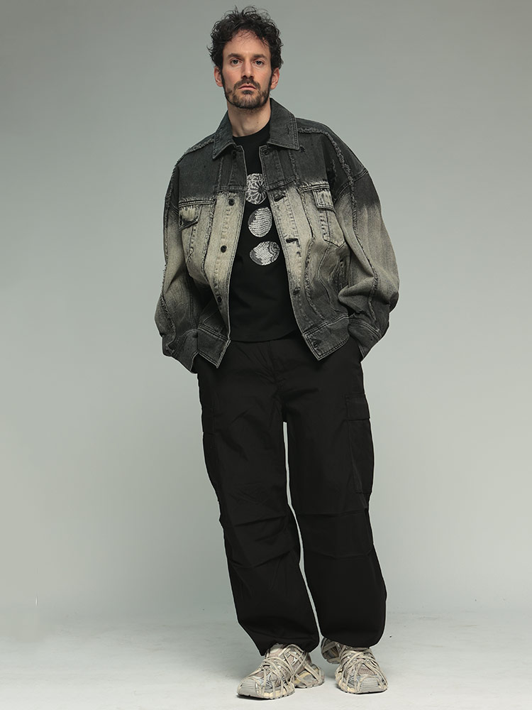 Feng Chen Wang（フェン チェン ワン） デニムジャケット メンズ