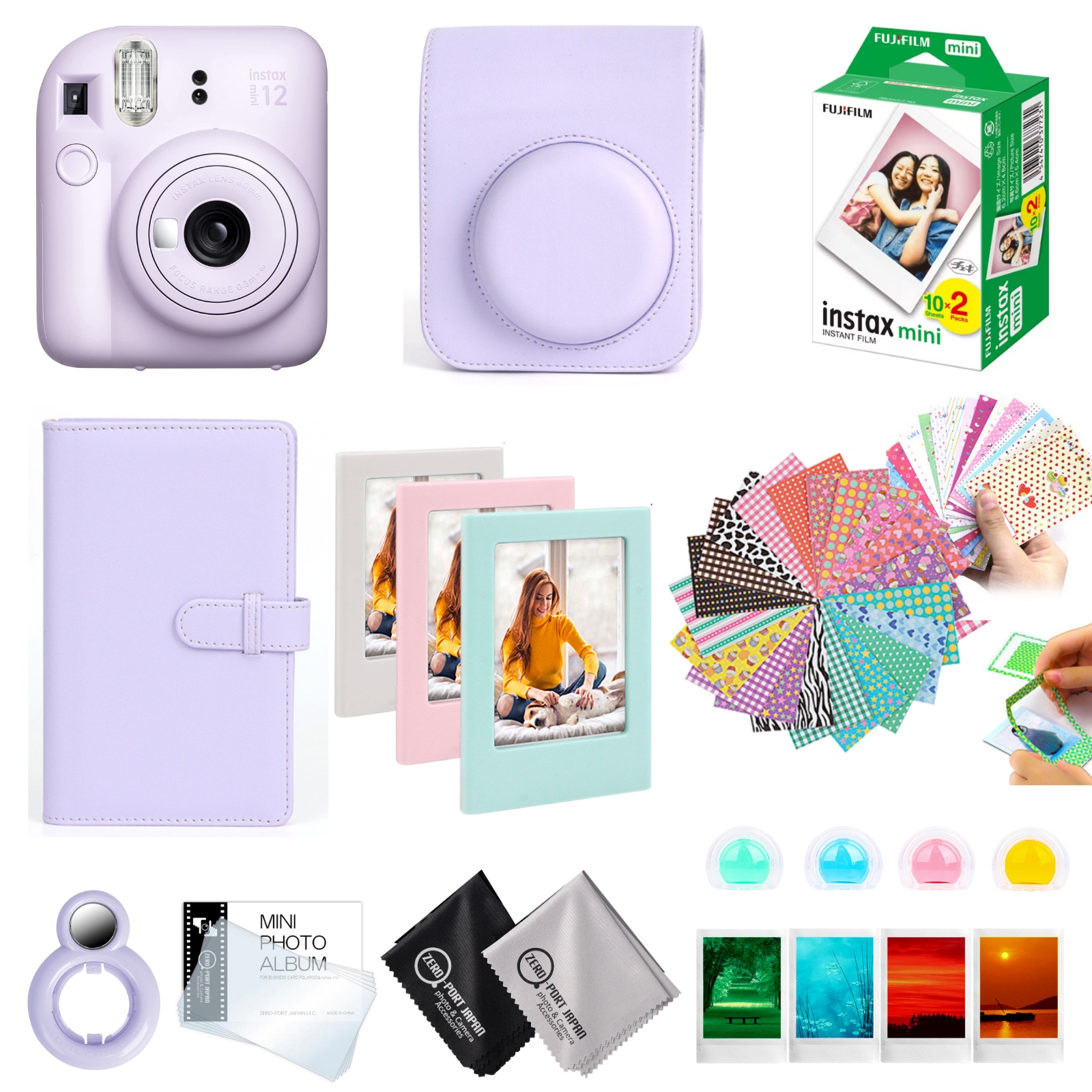 10点セット］ 富士フイルム チェキ instax mini12 本体 フィルム20枚