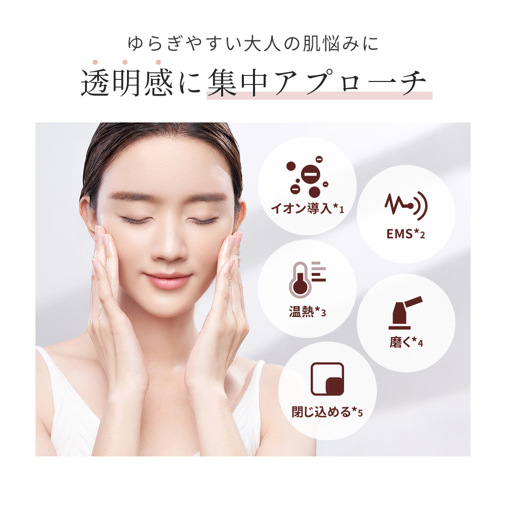 美顔器 目元美顔器 イオン導入 EMS 温熱ケア 口元 目元マッサージ LED