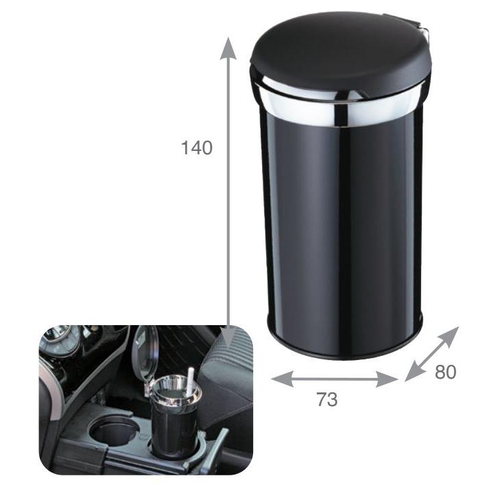 NAPOLEX（ナポレックス） 大容量 車用 灰皿 吸い殻80本相当分 IQOS/glo