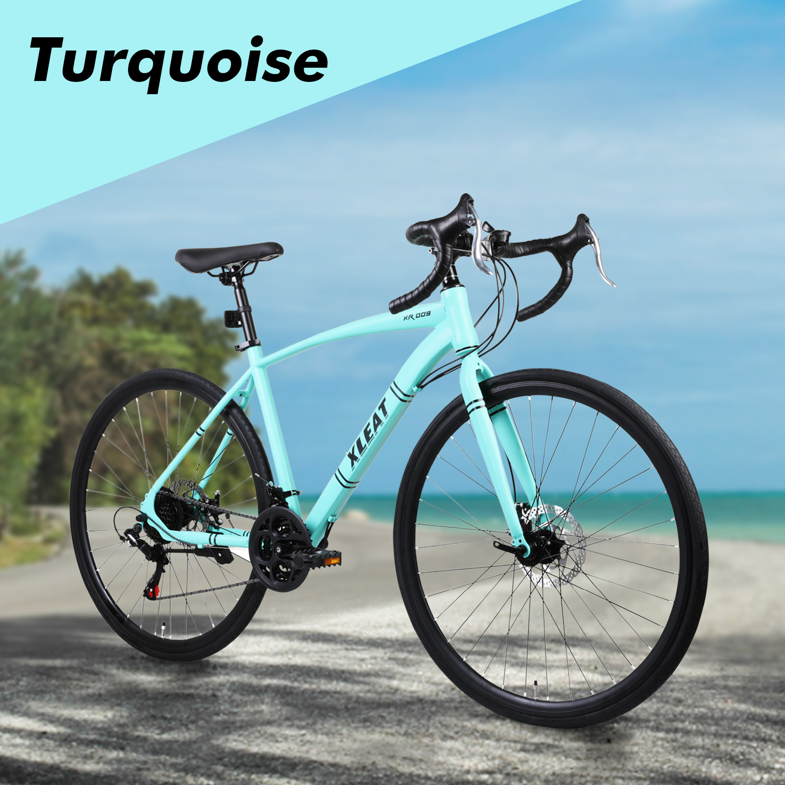 XLEAT ロードバイク 700c ディスクブレーキ 完成車 シマノ製 21段変速