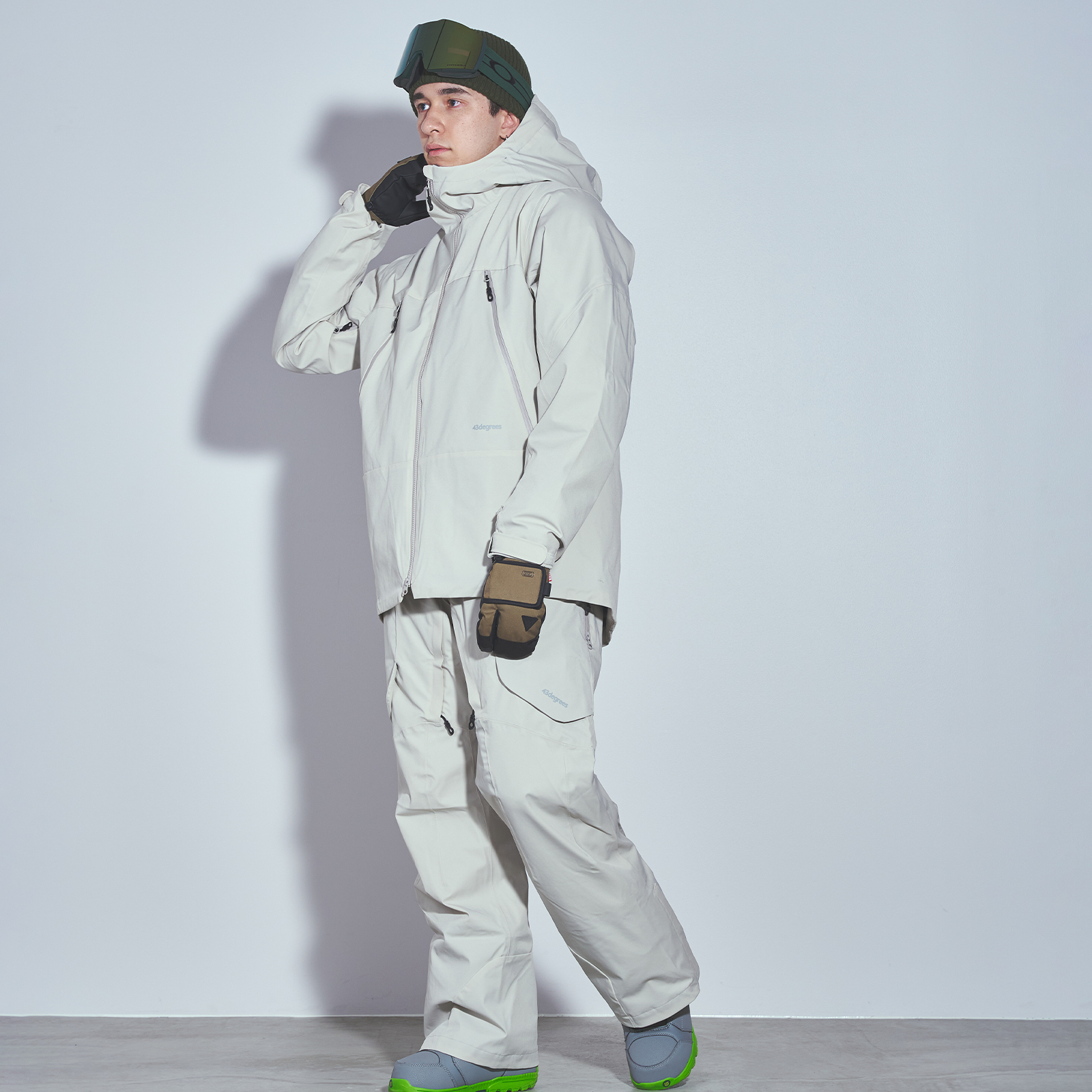 43DEGREES スノーボードウェア スキーウェア メンズ 上下 セット