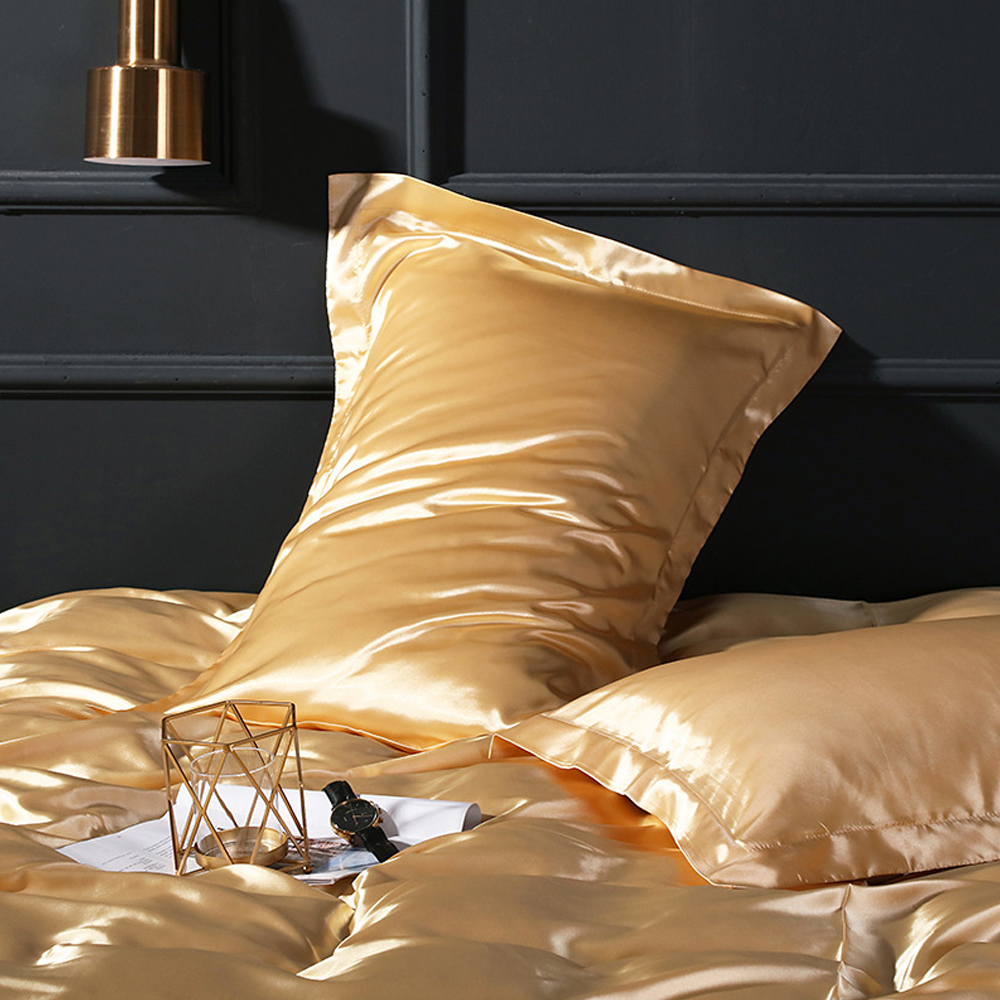 クーポンで最安538円！3点買うと10%OFF／シルク 風 枕カバー 48×74 枕