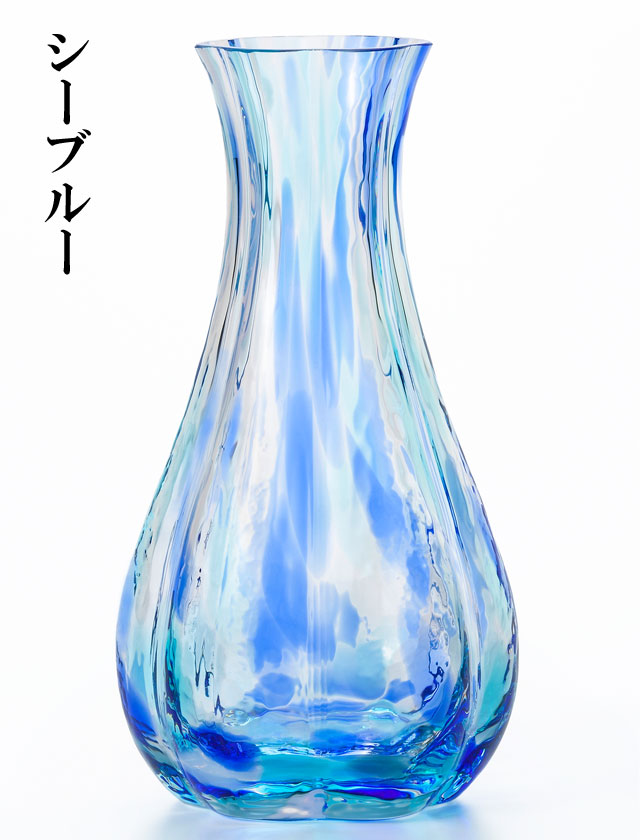 津軽びいどろ 花ひかり 花瓶 花器 ガラス おしゃれ アンティーク