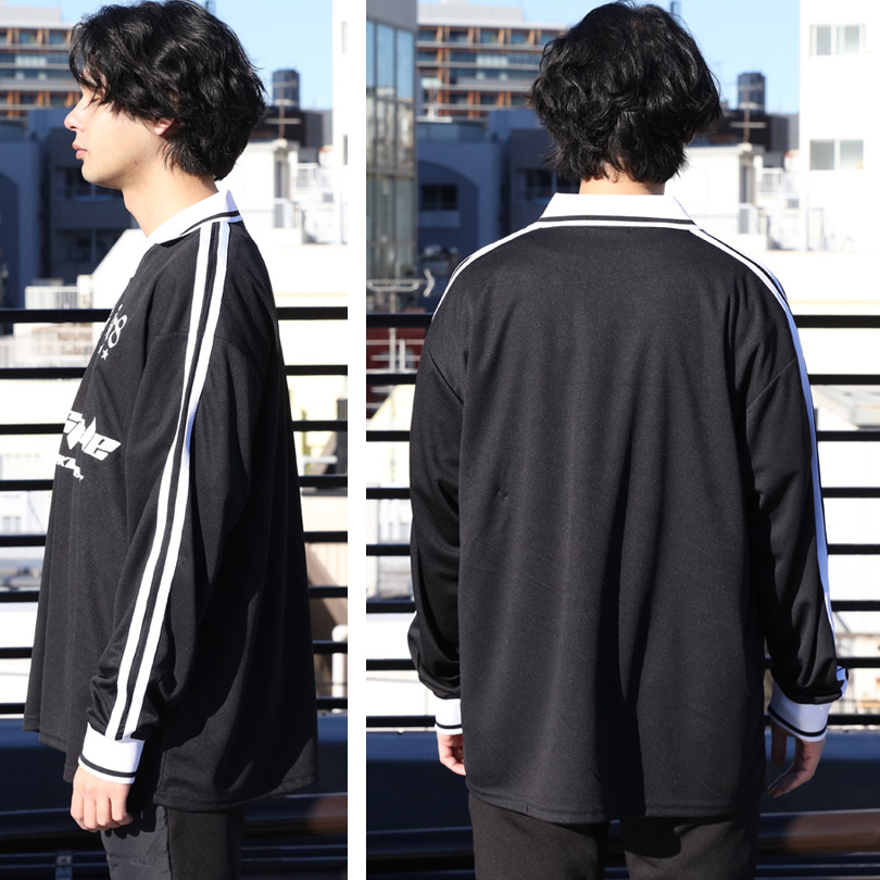 8 衿付きサッカーロンT メンズ ゲームシャツ 長袖 : 8(eight) - 通販