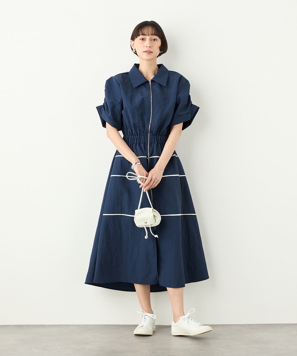 フロントZIPラインワンピース