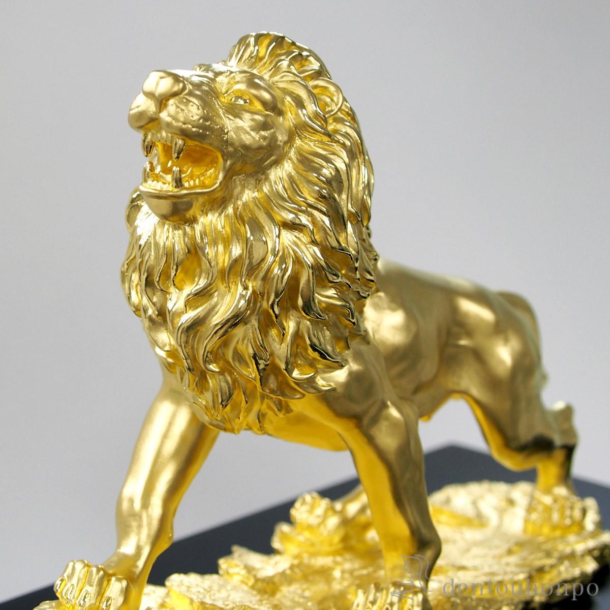 純金 無双獅子 500g ( 木札名入れ有料 高級 コレクション 美術品 工芸