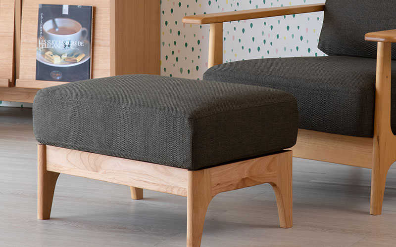 一生紀（ISSEIKI） ソファ オットマン スツール 北欧 無垢 アルダー