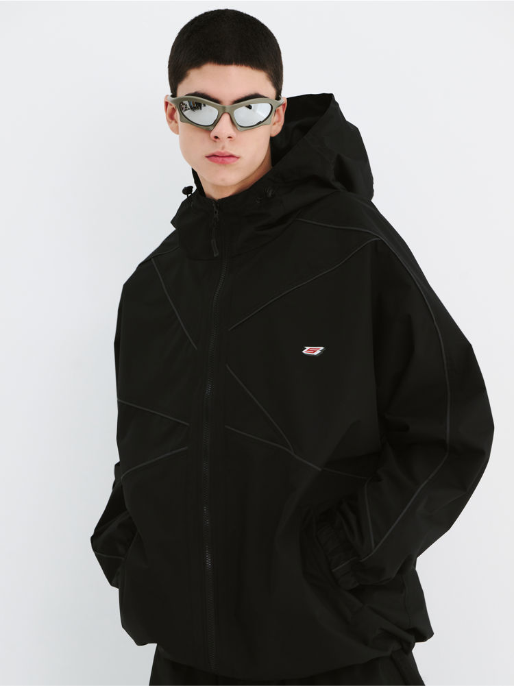 BSRABBIT SPIDERWEB HOODED JACKET スノーボードウェア フーディー