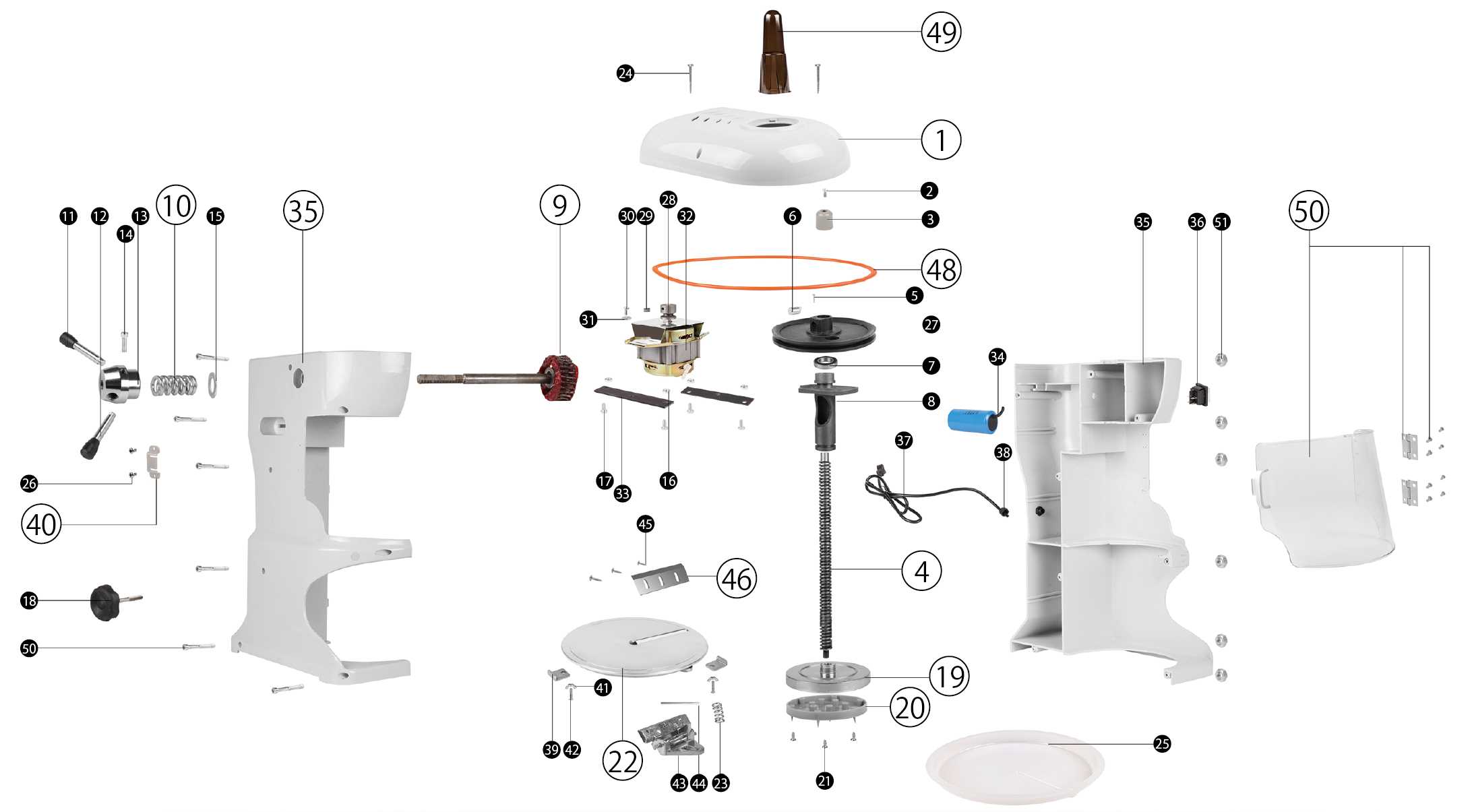 HAIGE（ハイガー） かき氷機 WF-A288用 スパイク A288-P20 : HAIGE