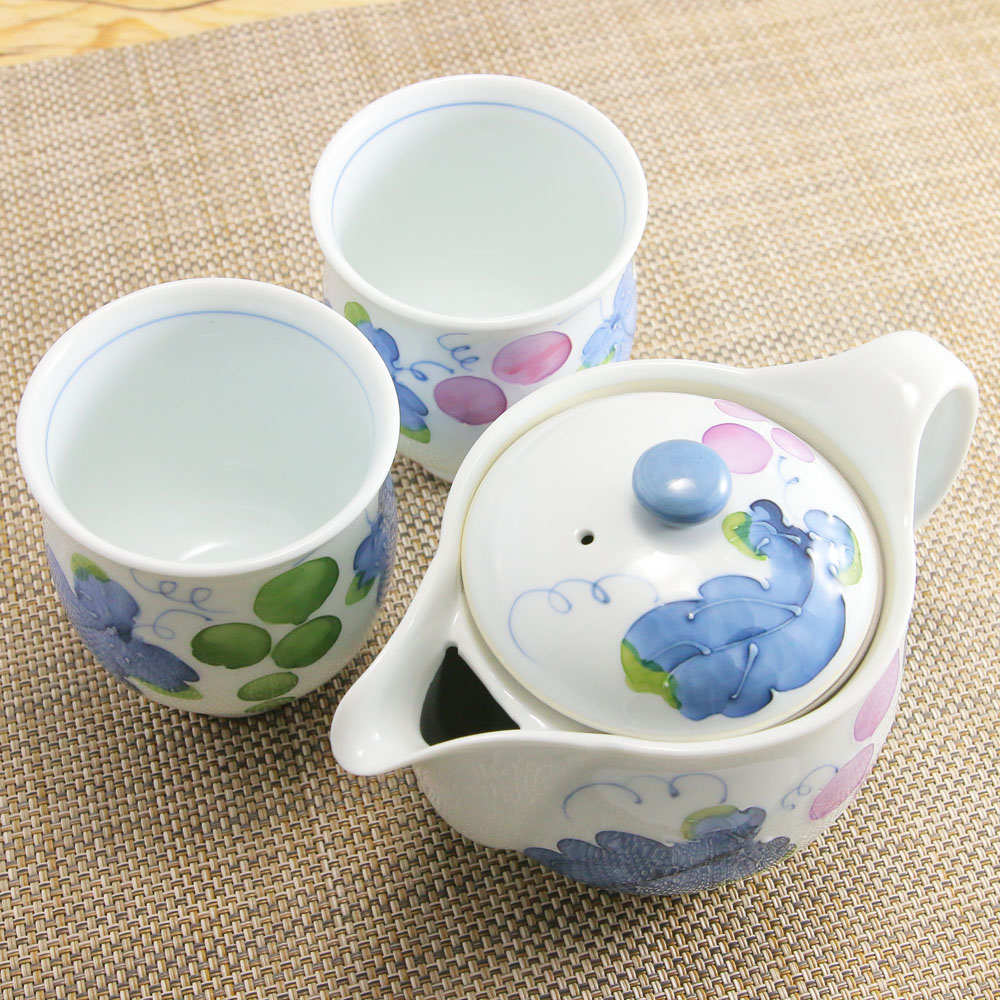 急須 有田焼 波佐見焼 マスカットポット 葡萄 一珍｜和食器 陶器 三階